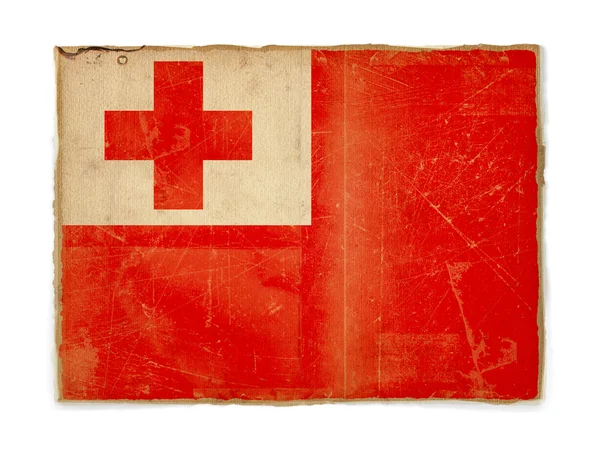 Grunge-Flagge von Tonga — Stockfoto