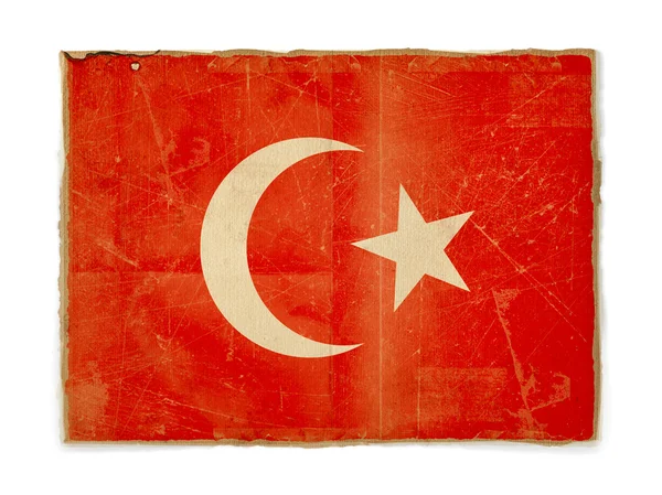 Гранжевий прапор Туреччини — стокове фото