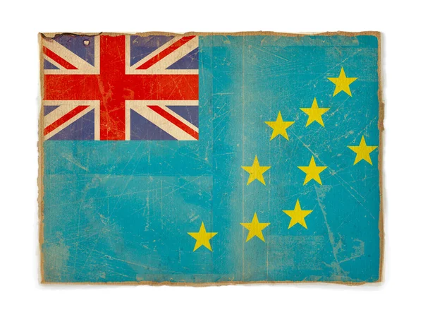 Tuvalu bayrağı Grunge — Stok fotoğraf
