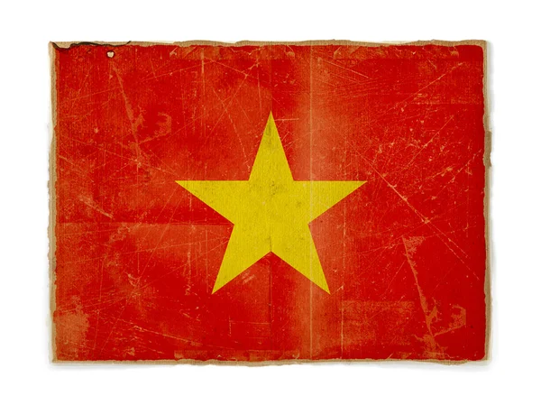 Bendera Grunge Vietnam — Stok Foto