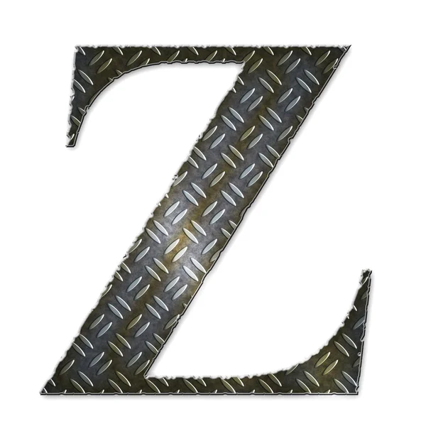 Fém ábécé szimbólum - z — Stock Fotó