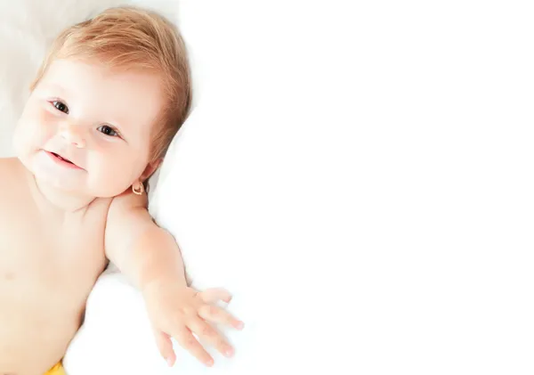 赤ちゃんの肖像画。あなたのテキストのための部屋を持つ. — ストック写真