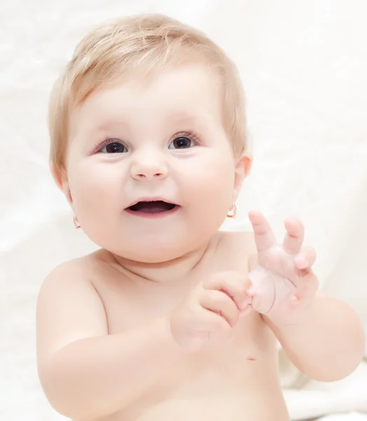 Retrato de bebé. Foco suave . — Fotografia de Stock