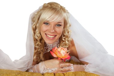 Green-eyed bride clipart