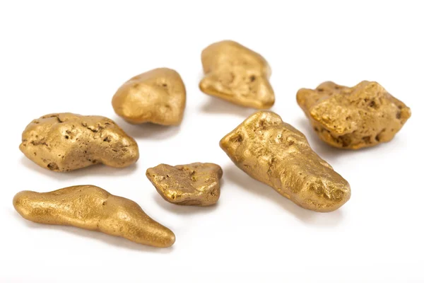 Pepitas de ouro — Fotografia de Stock