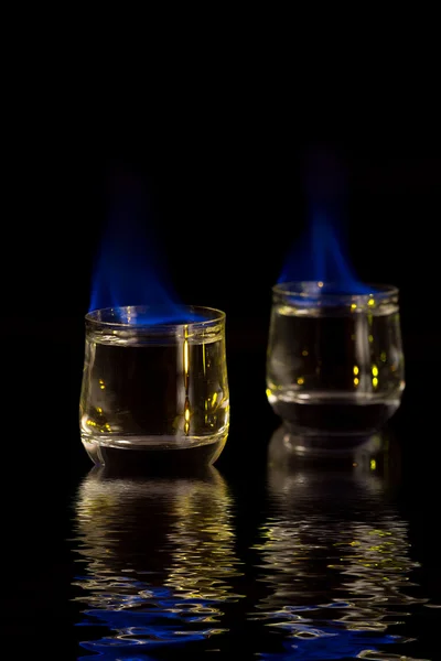 Γαλάζια φλόγα — Φωτογραφία Αρχείου