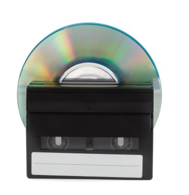 Cassette and disc clipart