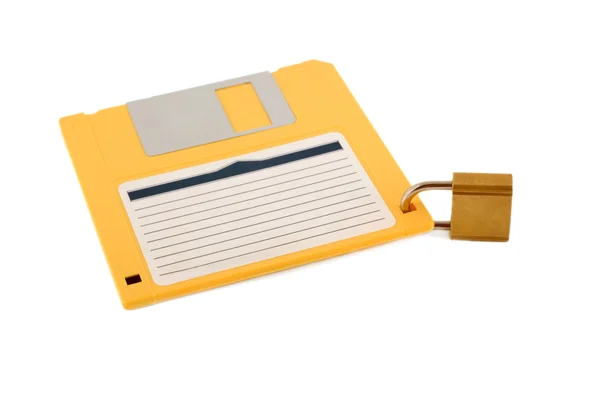 Lås diskett symbol skydd — Stockfoto