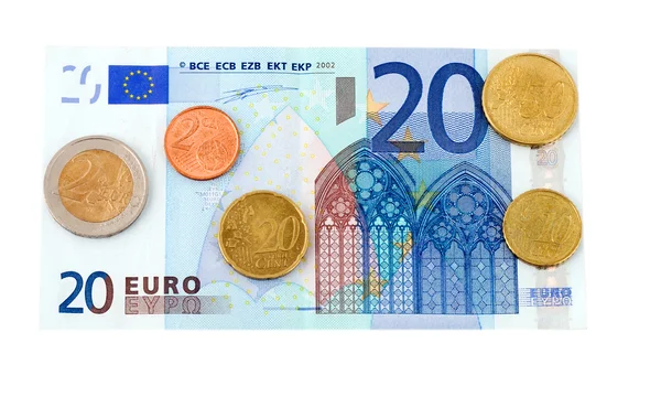 Euromunten — Stockfoto