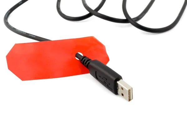 USB καλώδιο υπολογιστών — Φωτογραφία Αρχείου
