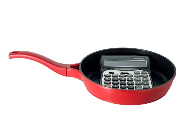 Calculadora em fritar — Fotografia de Stock