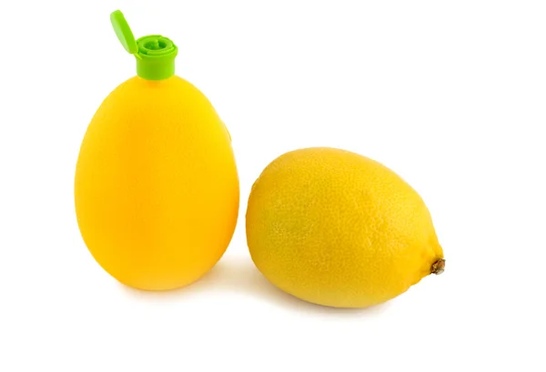 Citroenzuur en citroen — Stockfoto