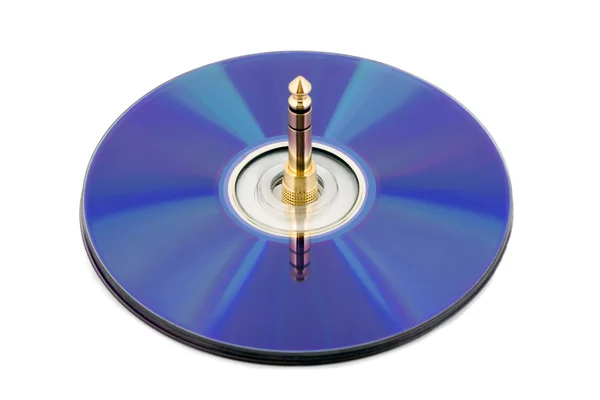 stock image Compact disk connector