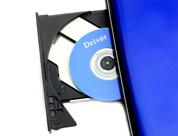 Caderno de CD-ROM — Fotografia de Stock