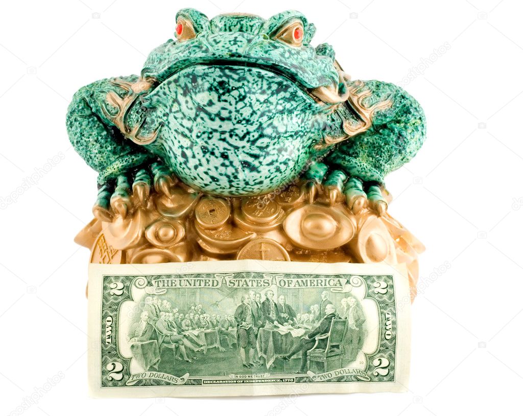 Frog 2 dollar symbol wealth