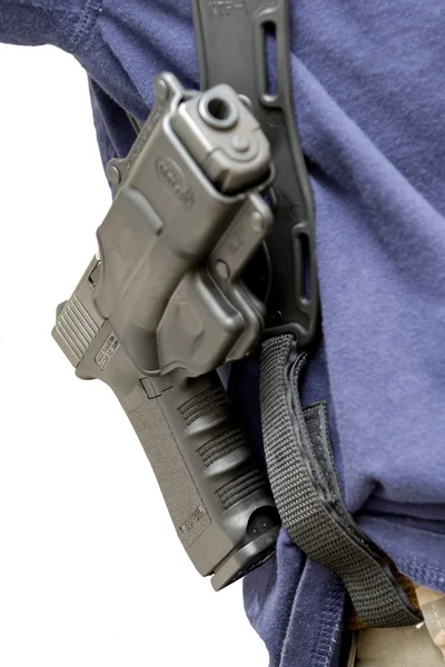 Holster with gun. — Stock Photo, Image
