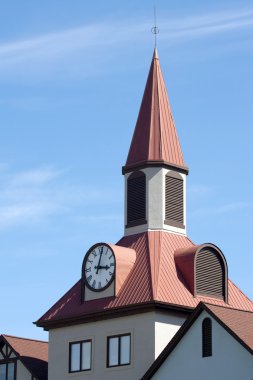 Chapel with steeple clipart