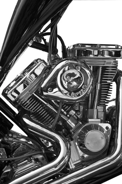 Vista parcial de la motocicleta — Foto de Stock