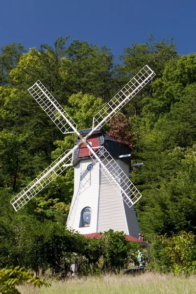 stock image Old wind mill in Helen Georgia