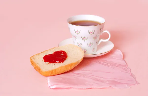 Romantisk frukost — Stockfoto