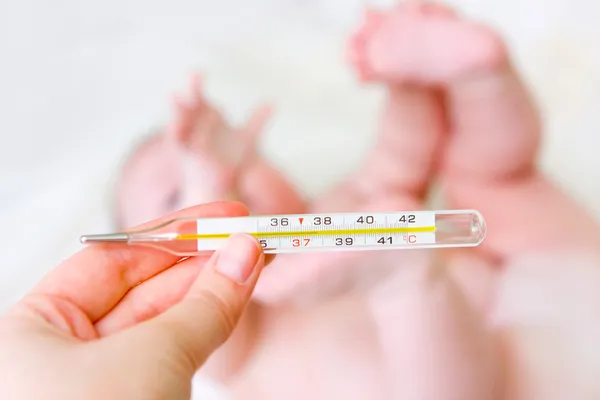 36,6 on thermometer — Stock Photo, Image