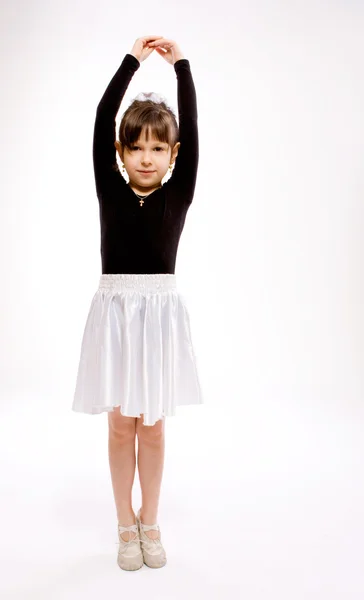 Danser lille pige - Stock-foto