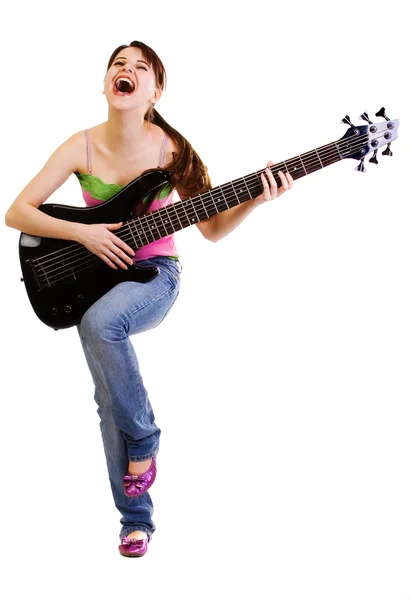 stock image Girl with guitar