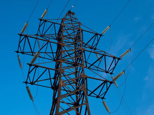 stock image Power line against the sky background