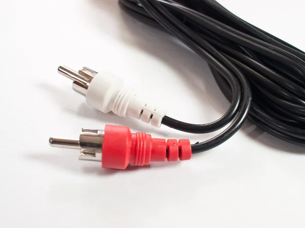 Primer plano del cable de audio — Foto de Stock