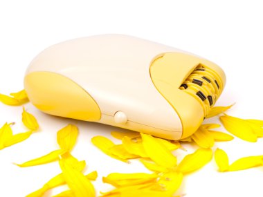 Epilator and yellow petals clipart