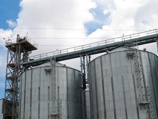 stock image Modern grain elevator.