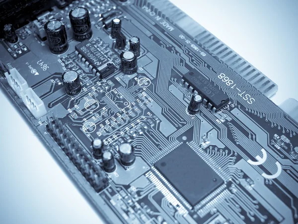 Elektronische circuit bord. — Stockfoto