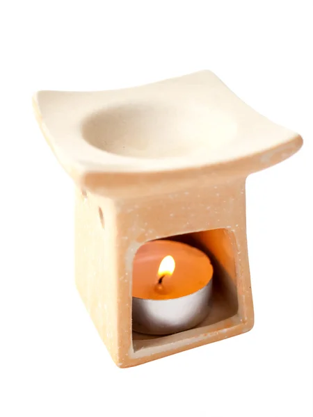Aromalamp con candela . — Foto Stock