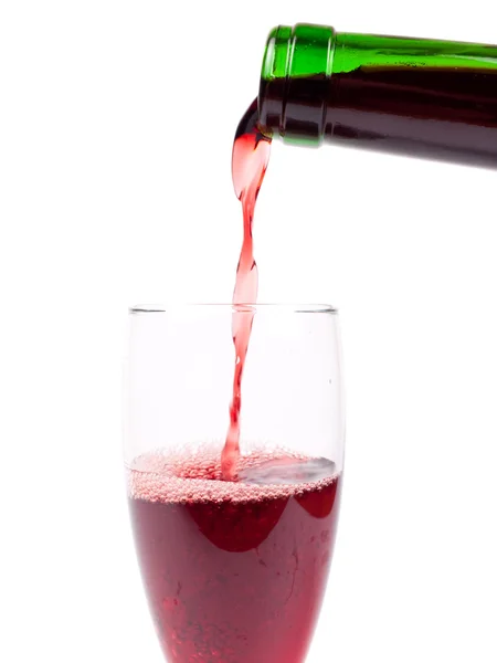 Pouring a glass of wine — Stock Photo, Image