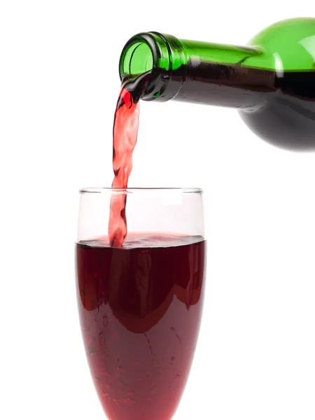 Налить бокал вина — стоковое фото