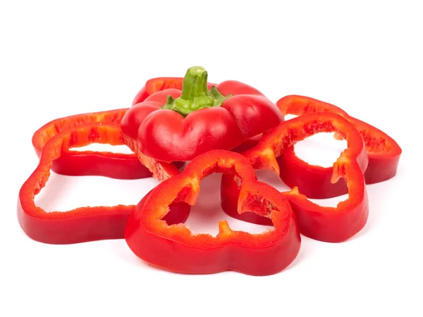 Kapade röd paprika — Stockfoto