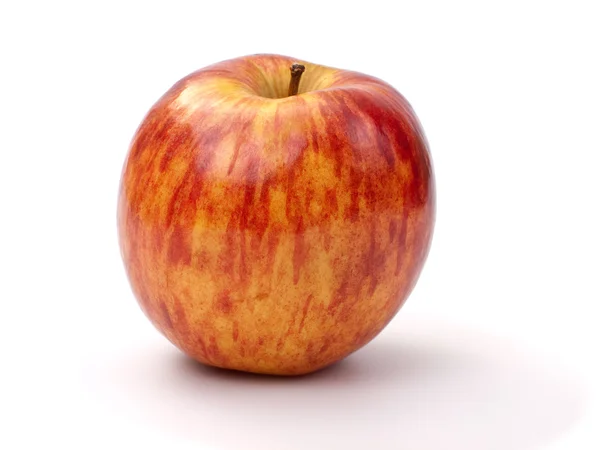 Червоне смугасте яблуко — стокове фото