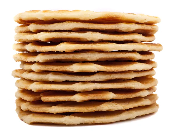 Stack of waffle cookies — Stock Photo, Image