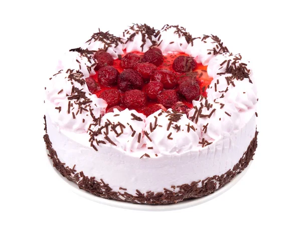 Tatlı pasta plaka üzerinde — Stok fotoğraf