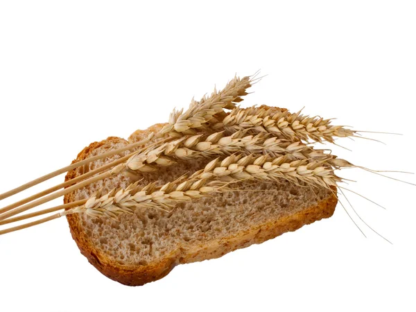 Brot und Weizen lizenzfreie Stockfotos