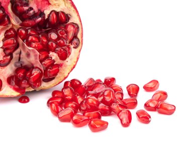 Half of pomegranate clipart