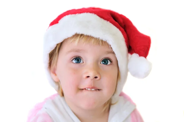 Little Santa girl — Stock Photo, Image