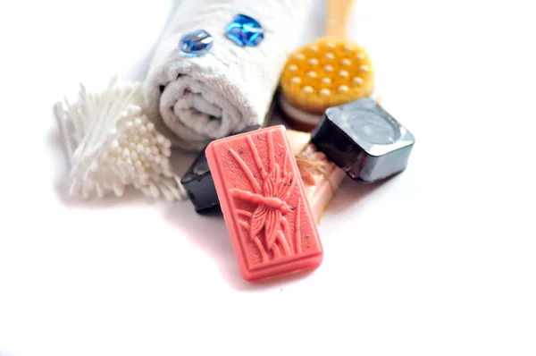Handmade soap bars — Stock Photo, Image