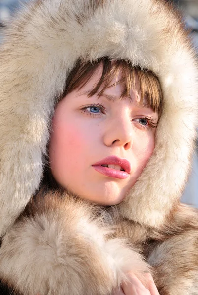 Swathed in furs — Stock Photo, Image