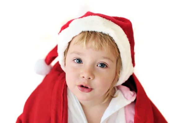 Funny santa girl — Stock Photo, Image