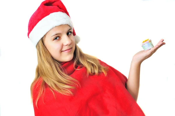 Tonåring santa — Stockfoto
