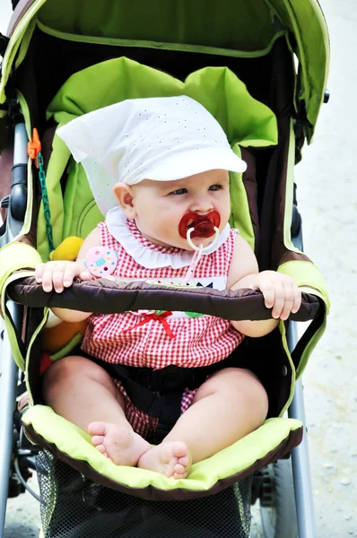 Baby in the stroller — Stock Photo, Image