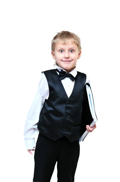 Cute business boy — Stock Photo, Image