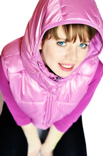 Girl wearing hood — Stock Photo, Image