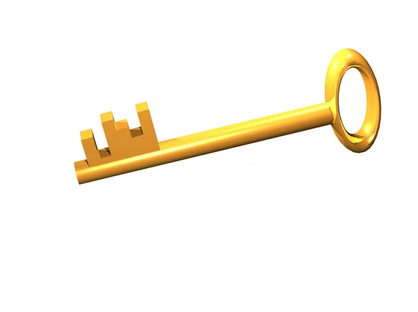 Klucz z zamka — Zdjęcie stockowe